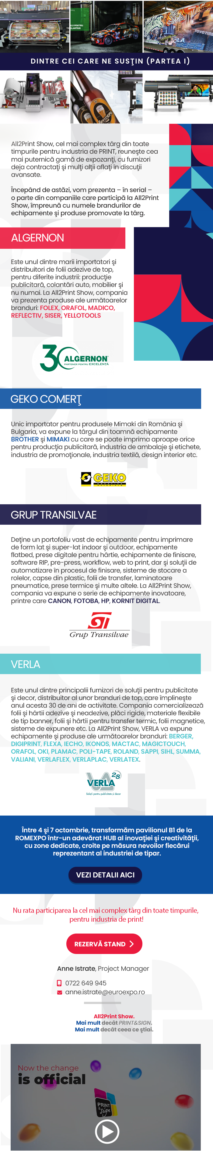 Ei sustin All2Print Show. Partea 1.